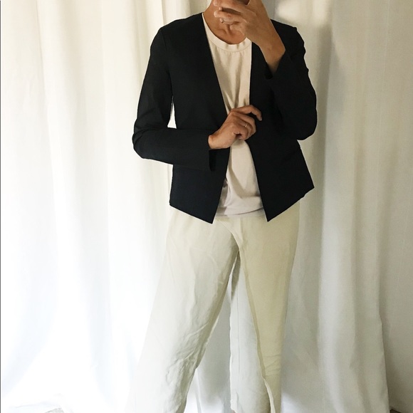 Theory Benefield crunch linen blazer size 2 - Picture 2 of 8